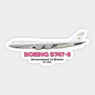 Boeing B747-8 - Government of Brunei Sticker